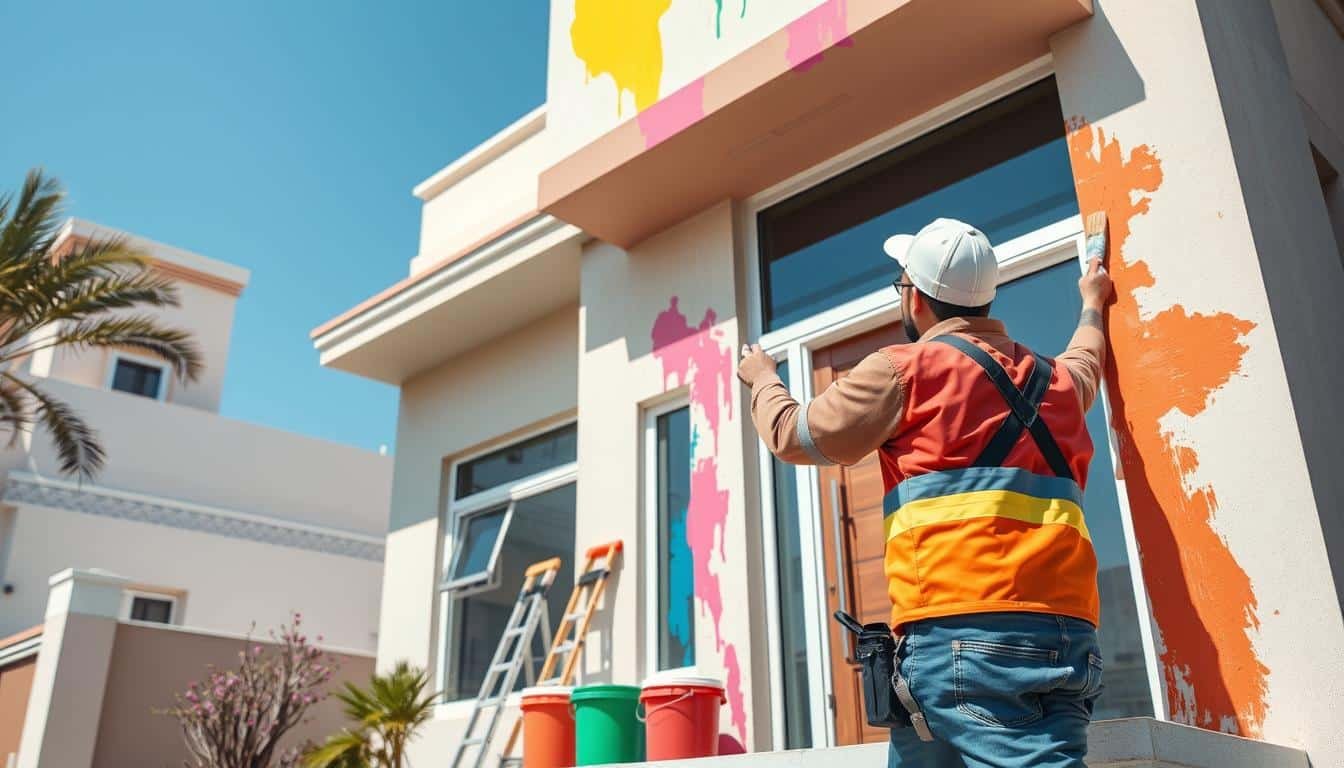 صباغ بالكويت يقدم خدمات دهان تشمل ورق الجدران والتشطيبات