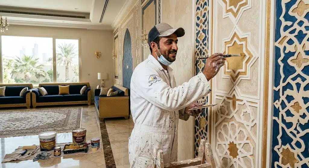 احدث ديكورات صباغة الكويت — تناسق الألوان والإضاءة